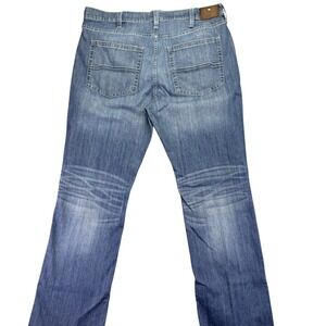 Cody James Mens Blue Wash Denim Jeans 40W x 34L Straight Leg Classic
